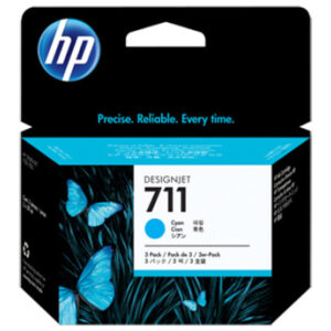 HP        Tintenpatrone 711         cyan CZ134A    DesignJet T120/520      3x29ml