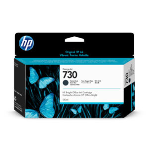 HP        Tintenpatrone 730  matte black P2V65A    DesignJet T1700          130ml