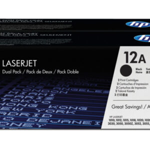 HP        Toner-Modul 12A        schwarz Q2612AD   LaserJet 1010          2 Stück