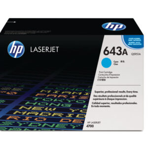 HP        Toner-Modul 643A          cyan Q5951A    Color LaserJet 4700  10'000 S.