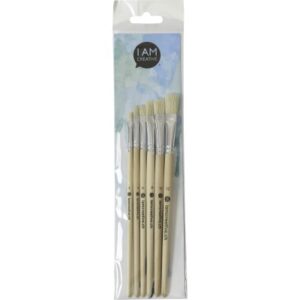 I AM CREA Marein Borstenpinsel 1011.22   flach, 6er Set