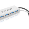 ICY BOX   4 Port Hub             USB 3.0 IBAC6104  Aluminium               silver – Bild 2