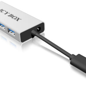 ICY BOX   4 Port Hub             USB 3.0 IBAC6104  Aluminium               silver