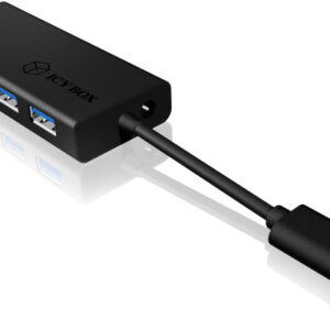 ICY BOX   4 Port Hub             USB 3.0 IBAC6104B aluminum                 black