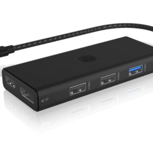 ICY BOX   USB-C DockingStation IBDK4011C with integrated cable