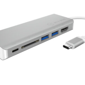 ICY BOX   USB Type-C Notebook IB-DK4034 Dockingstation silver/white