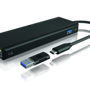 ICY BOX   Dual Dockingstation      black IB-DK4080 2xHDMI & DP, 3x USB 3.2, GBLAN