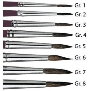 INGOLD-B. Schulmalpinsel dieag. 03.12.04  Sorte 12, Gr.4 braun, lackiert