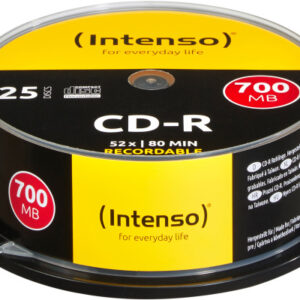 INTENSO   CD-R    Slim       80MIN/700MB 1001124   52X                     25 Pcs