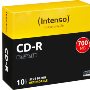 INTENSO   CD-R    Slim       80MIN/700MB 1001622   52X                     10 Pcs
