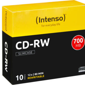 INTENSO   CD-RW Slim         80MIN/700MB 2801622   12x                     10 Pcs