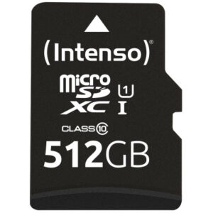 INTENSO   Micro SD Secure Digital Cards 3423493   SD Adapter               512GB