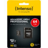 INTENSO   Micro SDXC Card PRO       64GB 3433490   with adapter, UHS-I – Bild 3