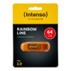 INTENSO   USB-Stick Rainbow Line    64GB 3502490   USB 2.0                 orange – Bild 3