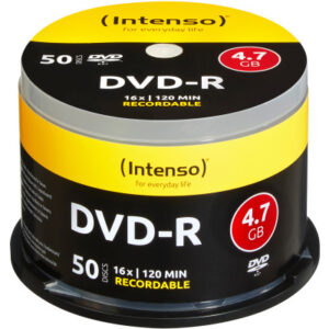 INTENSO   DVD-R Cake Box           4.7GB 4101155   16x                     50 Pcs