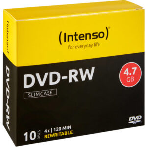 INTENSO   DVD-RW Slim              4.7GB 4201632   4x                      10 Pcs