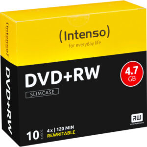 INTENSO   DVD+RW Slim              4.7GB 4211632   4x                      10 Pcs