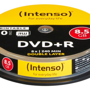 INTENSO   DVD+R    Cake Box        8.5GB 4381142   8X       DL print.      10 PCS