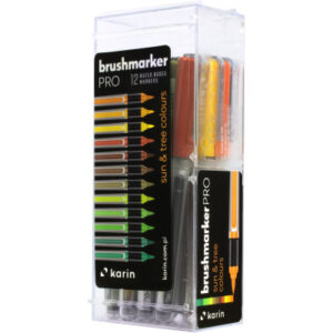 KARIN     Brush Marker PRO 27C3      Sun and tree colours  12 Stück