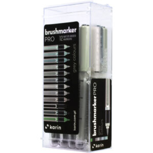 KARIN     Brush Marker PRO 27C6      Grey colours          12 Stück