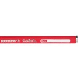 KORES     COACH Bleistift HB Spitzer BB92533   3 St./weisser Radierer,3-eck.