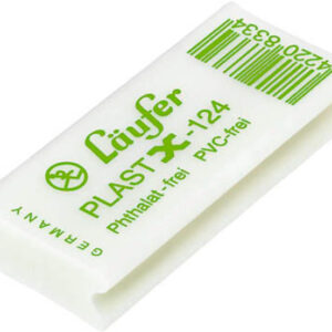 LÄUFER    Radierer Plast X-124 01240     transparent          46x20x9mm