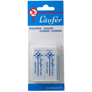 LÄUFER    Radierer Plast Soft 69806     2 Stück             65x21x12mm