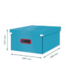 LEITZ     Click&Store COSY Ablagebox L 53490061  blau             369x200x482mm – Bild 2
