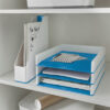 LEITZ     Briefkorb WOW               A4 53611036  weiss/blau – Bild 4