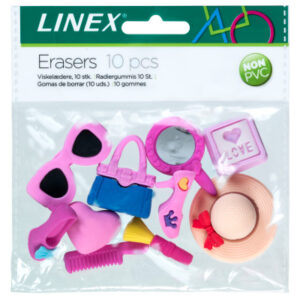 LINEX     Radiergummi-Set 400082011 Girls 3D              10 Stück
