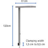 MAUL      LED-Tischleuchte MAULjaval 82583     silber, dimmbar – Bild 3