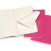 MOLESKINE Notizbuch Karton       3x P/A6 629643    liniert,kinetisches pink,64S. – Bild 2