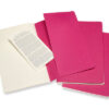 MOLESKINE Notizbuch Karton       3x L/A5 629650    liniert,kinetisches pink,80S. – Bild 4