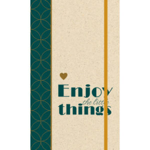 NATURVERL Notizbuch Hardcover    13x21cm 10904N    Enjoy, blanko