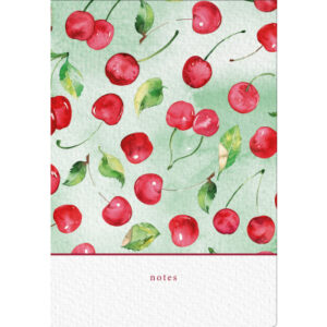 NATURVERL Notizbuch Crushpaper        A5 11005N    Kirsche Muster, dotted