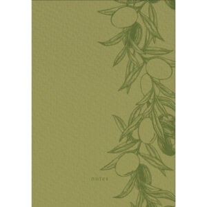 NATURVERL Notizbuch Crushpaper        A5 11010N    Olive Mono, dotted