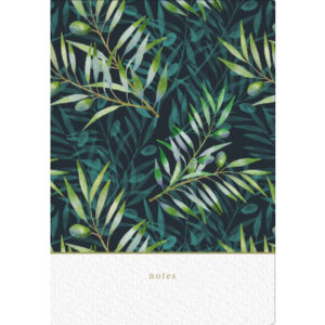NATURVERL Notizbuch Crushpaper        A5 11011N    Olive Muster, dotted