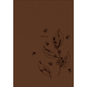 NATURVERL Notizbuch Crushpaper        A5 11013N    Kaffee Mono, dotted
