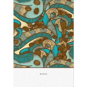NATURVERL Notizbuch Crushpaper        A5 11014N    Kaffee Muster, dotted