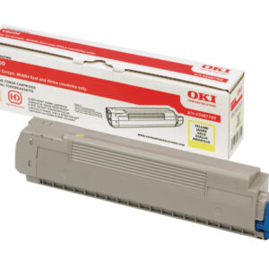 OKI       Toner                   yellow 43487709  C8600              6000 Seiten