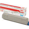 OKI       Toner                     cyan 43487711  C8600              6000 Seiten