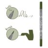 ONLINE    Callibrush Pen Double Tip  2mm 19071/6   Olive – Bild 3