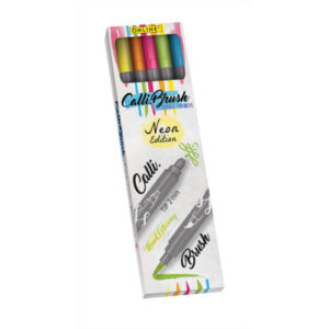 ONLINE    Callibrush Pen Double Tip  2mm 19078     Neon ass.              5 Stück