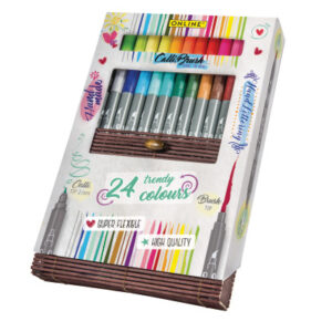 ONLINE    Callibrush Pen  Double Tip 19082     Bamboo Case