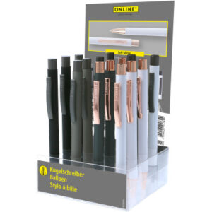 ONLINE    Display Kugelschreiber       M 21735/15  Soft Metal             15 Stk.