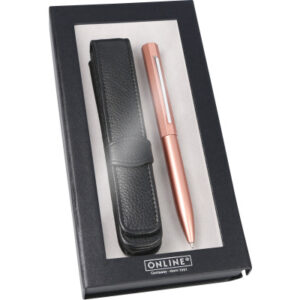 ONLINE    Kugelschreiber Set     Octopen 34693     rosegold, Lederetui