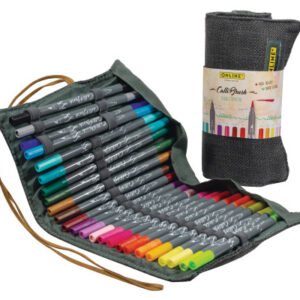 ONLINE    Callibrush Pen  Double Tip 81463     Roll Pouch, 24 Stück