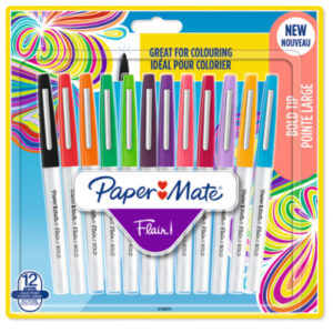 PAPERMATE Faserschreiber Flair     1.2mm 2138474   Bold, ass.            12 Stück