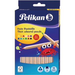 PELIKAN   Buntstifte natur 4mm 700047    12 Farben