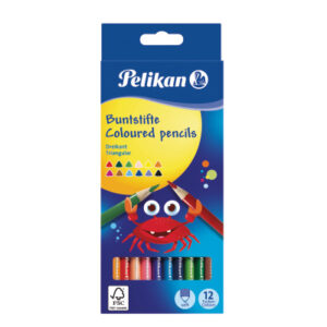 PELIKAN   Buntstifte dünn dreikant 700115    12 Farben